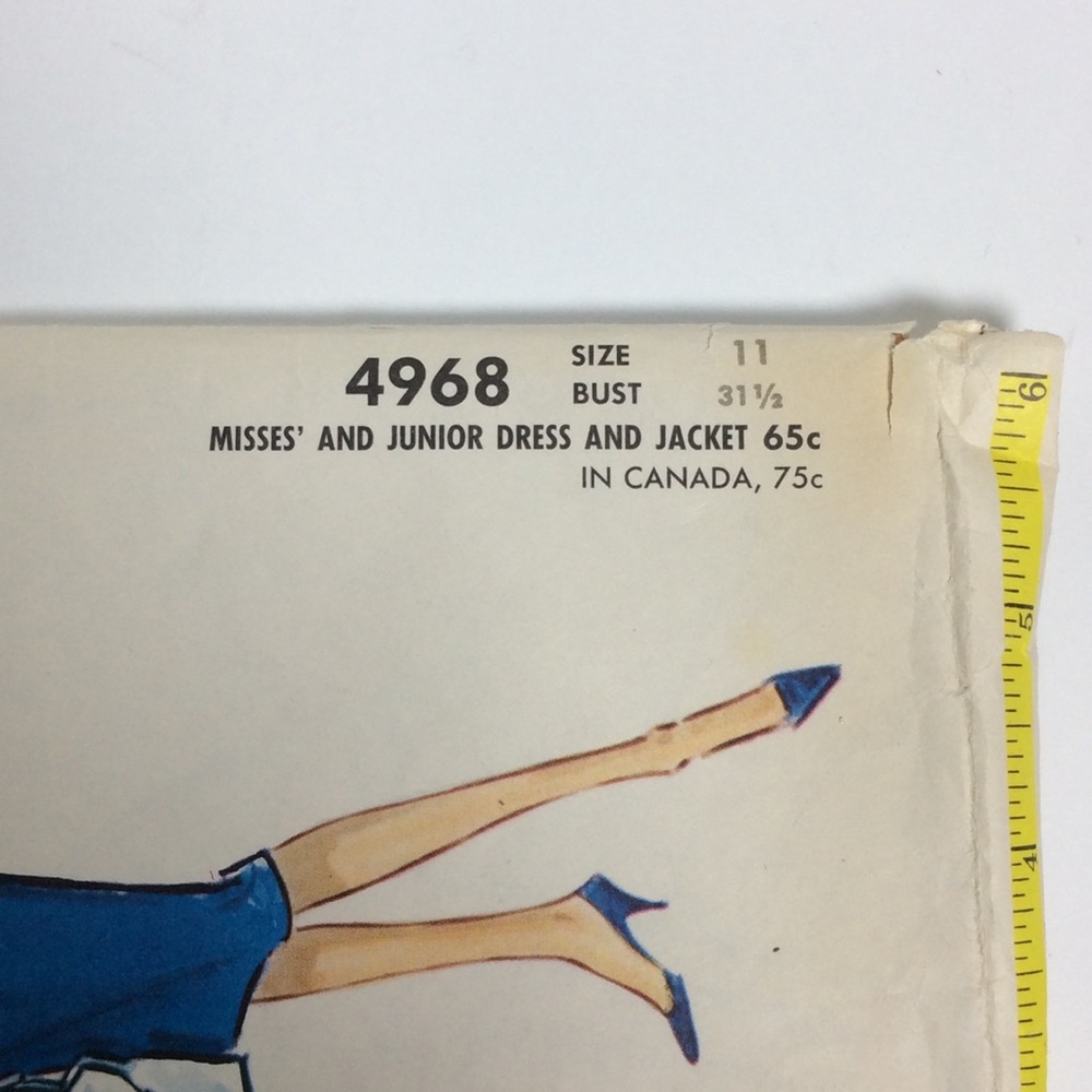 Vtg Sewing Pattern Mccall’s 4968. Dress & Jacket - image 3